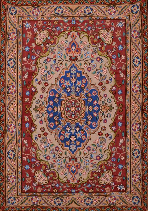 Kilim Orange Flat Woven 69 X 96  Area Rug 100-109631 Image 0