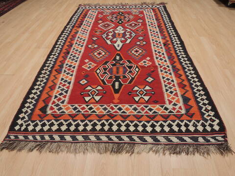 Kilim Red Flat Woven 53 X 711  Area Rug 100-109634 Image 1