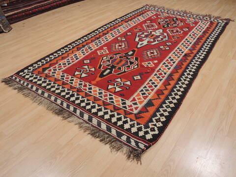 Kilim Red Flat Woven 53 X 711  Area Rug 100-109634 Image 2