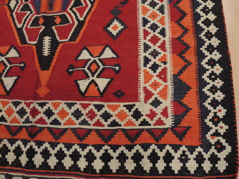 Kilim Red Flat Woven 53 X 711  Area Rug 100-109634 Image 5