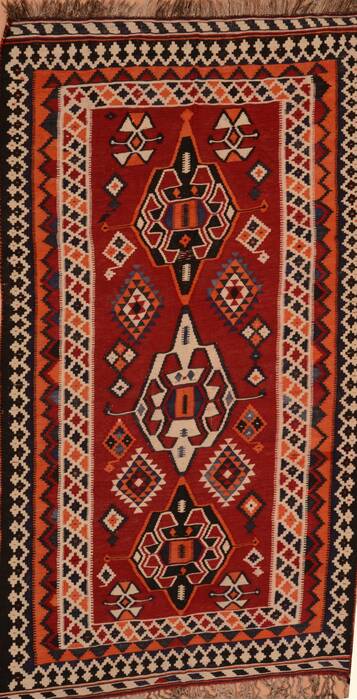 Kilim Red Flat Woven 53 X 711  Area Rug 100-109634 Image 0