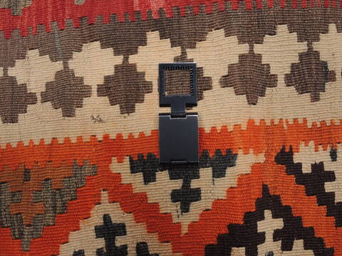 Kilim Orange Runner Flat Woven 410 X 102  Area Rug 100-109635 Image 6