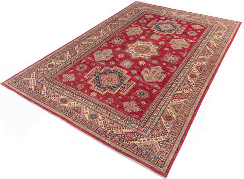Kazak Red Hand Knotted 76 X 105  Area Rug 700-109669 Image 2