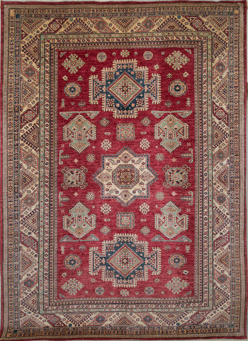 Kazak Red Hand Knotted 76 X 105  Area Rug 700-109669 Image 0