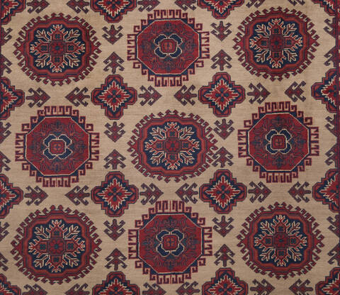 Khan Mohammadi Beige Hand Knotted 68 X 97  Area Rug 700-109732 Image 1