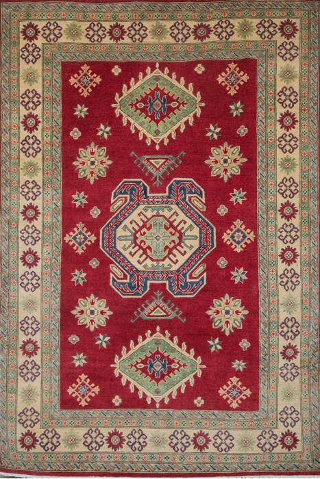 Kazak Red Hand Knotted 611 X 100  Area Rug 700-109734 Image 0