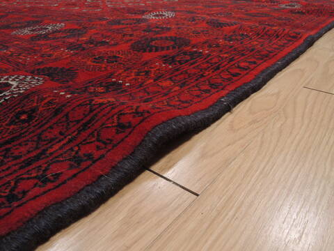 Khan Mohammadi Red Hand Knotted 910 X 157  Area Rug 100-109751 Image 11