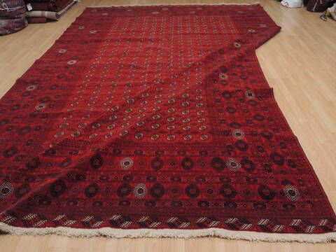 Khan Mohammadi Red Hand Knotted 910 X 157  Area Rug 100-109751 Image 14