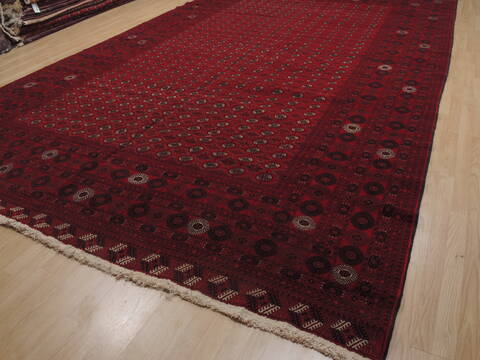 Khan Mohammadi Red Hand Knotted 910 X 157  Area Rug 100-109751 Image 2