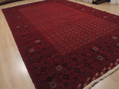 Khan Mohammadi Red Hand Knotted 910 X 157  Area Rug 100-109751 Image 3