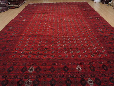 Khan Mohammadi Red Hand Knotted 910 X 157  Area Rug 100-109751 Image 4