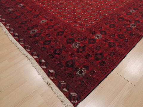 Khan Mohammadi Red Hand Knotted 910 X 157  Area Rug 100-109751 Image 6