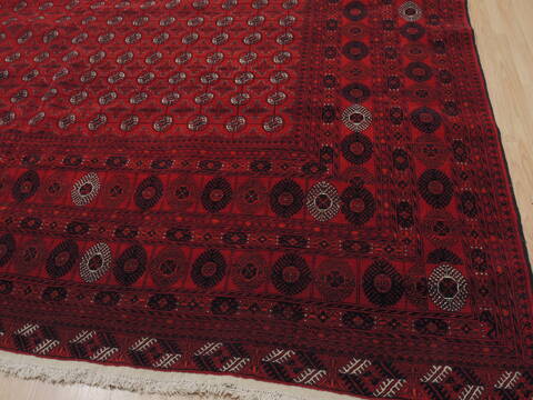 Khan Mohammadi Red Hand Knotted 910 X 157  Area Rug 100-109751 Image 7