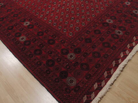 Khan Mohammadi Red Hand Knotted 910 X 157  Area Rug 100-109751 Image 9