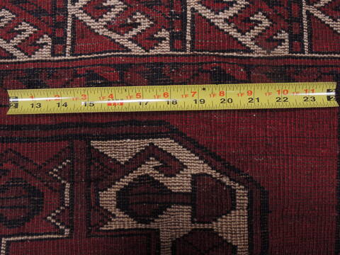 Khan Mohammadi Red Runner Hand Knotted 38 X 94  Area Rug 100-109762 Image 10