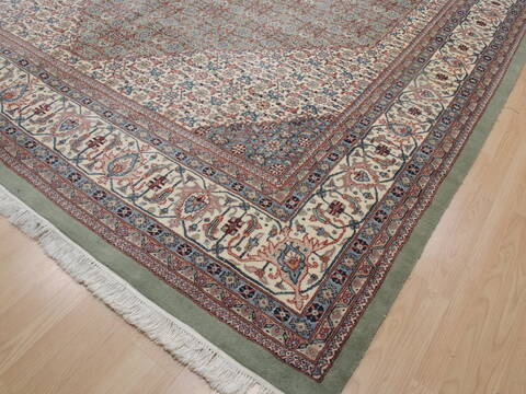 Mahi Green Hand Knotted 100 X 146  Area Rug 100-109766 Image 11