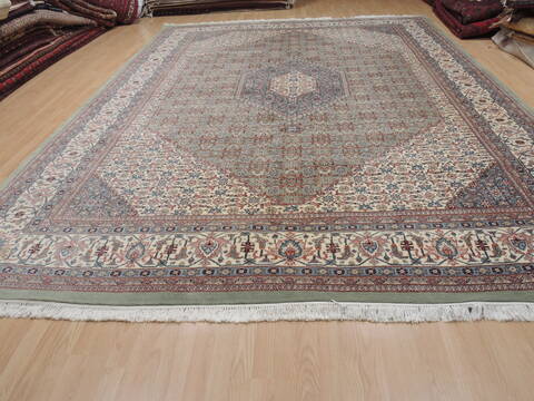 Mahi Green Hand Knotted 100 X 146  Area Rug 100-109766 Image 1