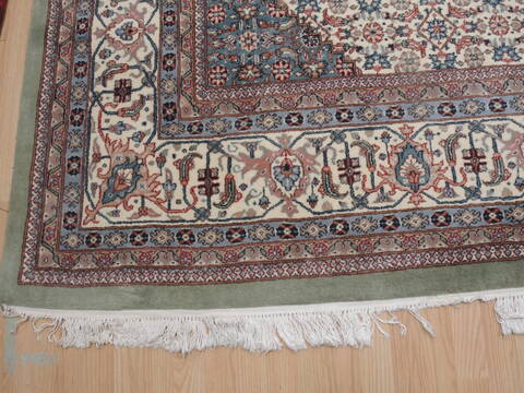 Mahi Green Hand Knotted 100 X 146  Area Rug 100-109766 Image 6