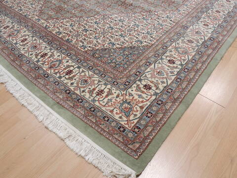 Mahi Green Hand Knotted 100 X 146  Area Rug 100-109766 Image 8