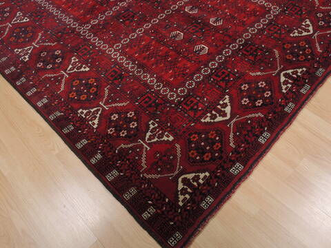 Khan Mohammadi Red Hand Knotted 57 X 73  Area Rug 100-109811 Image 7