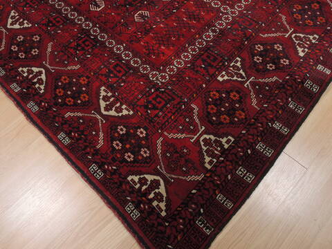 Khan Mohammadi Red Hand Knotted 57 X 73  Area Rug 100-109811 Image 9