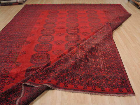 Khan Mohammadi Red Hand Knotted 109 X 137  Area Rug 100-109814 Image 13