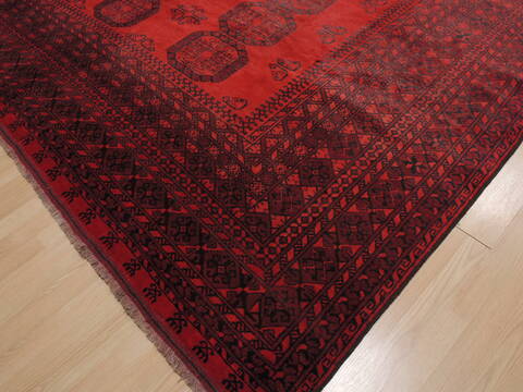 Khan Mohammadi Red Hand Knotted 109 X 137  Area Rug 100-109814 Image 16