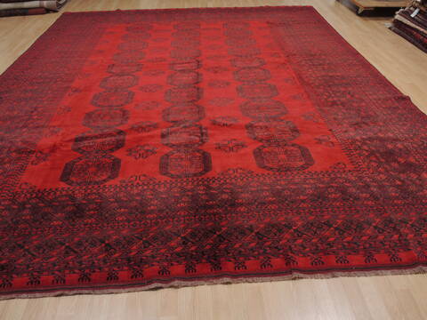 Khan Mohammadi Red Hand Knotted 109 X 137  Area Rug 100-109814 Image 4