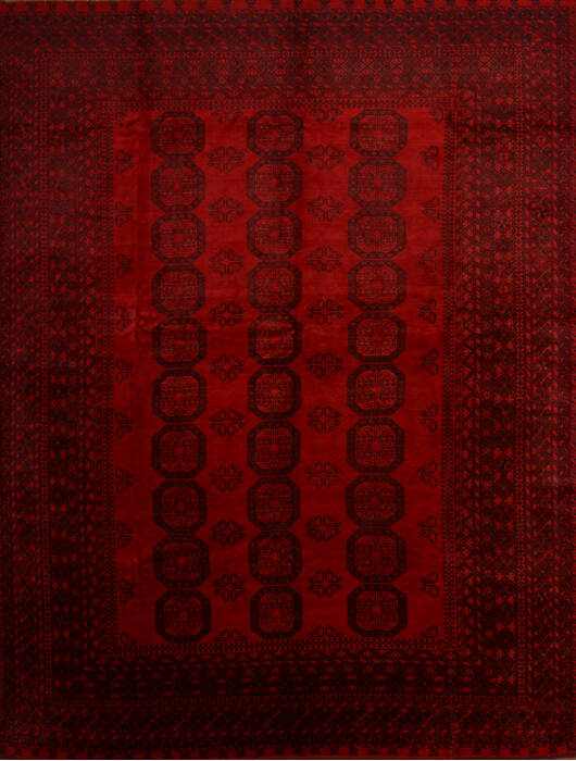 Khan Mohammadi Red Hand Knotted 109 X 137  Area Rug 100-109814 Image 0