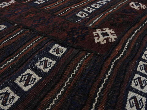 Kilim Brown Square Flat Woven 39 X 42  Area Rug 100-109815 Image 4