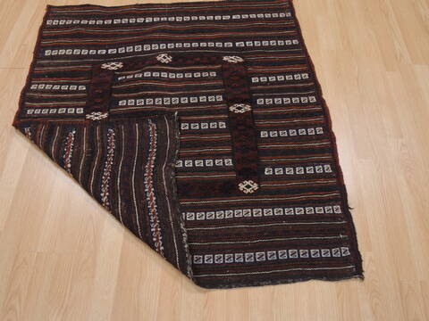 Kilim Brown Square Flat Woven 39 X 42  Area Rug 100-109815 Image 5