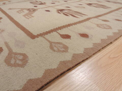 Kilim Beige Flat Woven 30 X 50  Area Rug 100-109816 Image 4