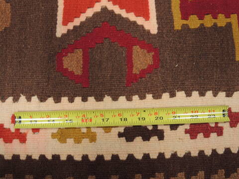 Kilim Brown Flat Woven 28 X 51  Area Rug 100-109818 Image 8