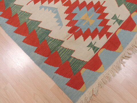 Kilim Red Flat Woven 37 X 59  Area Rug 100-109821 Image 4
