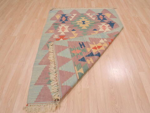 Kilim Purple Flat Woven 39 X 57  Area Rug 100-109824 Image 5