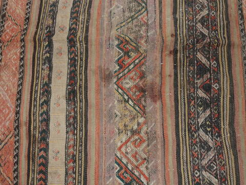 Kilim Beige Runner Flat Woven 46 X 94  Area Rug 100-109831 Image 4