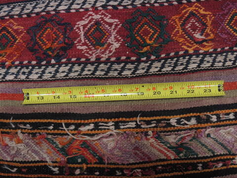 Kilim Beige Runner Flat Woven 46 X 94  Area Rug 100-109831 Image 8