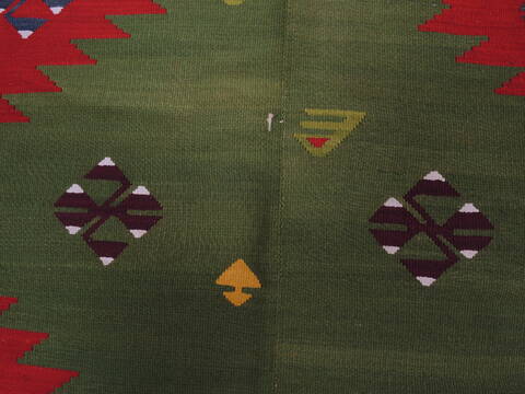 Kilim Green Flat Woven 80 X 128  Area Rug 100-109832 Image 7