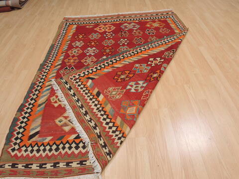 Kilim Red Flat Woven 51 X 76  Area Rug 100-109835 Image 5