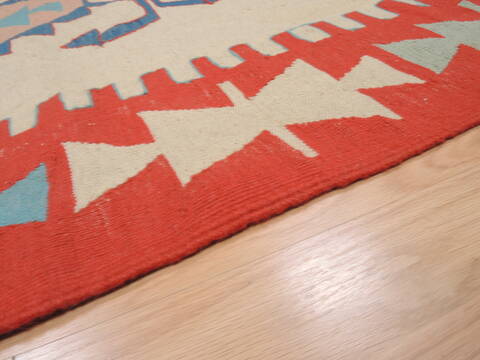 Kilim Red Flat Woven 39 X 58  Area Rug 100-109839 Image 6