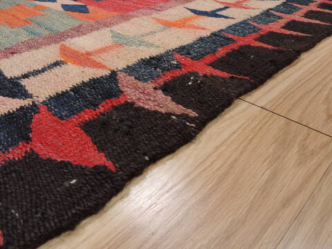 Kilim Red Runner Flat Woven 52 X 1010  Area Rug 100-109846 Image 6