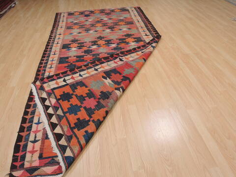 Kilim Red Runner Flat Woven 52 X 1010  Area Rug 100-109846 Image 7