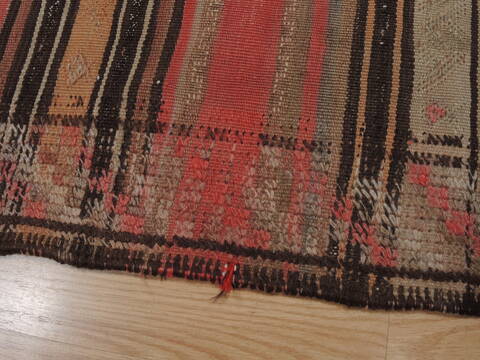 Kilim Red Runner Flat Woven 46 X 90  Area Rug 100-109849 Image 6