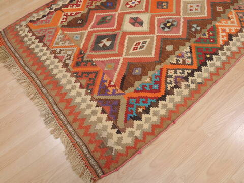 Kilim Red Runner Flat Woven 41 X 92  Area Rug 100-109852 Image 5