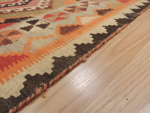 Kilim Red Runner Flat Woven 49 X 98  Area Rug 100-109853 Image 6