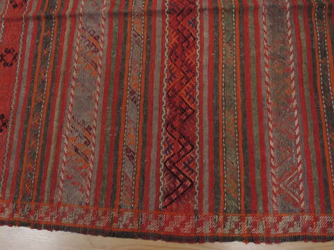 Kilim Red Flat Woven 411 X 94  Area Rug 100-109861 Image 4