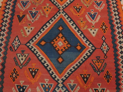 Kilim Red Runner Flat Woven 42 X 1510  Area Rug 100-109862 Image 6