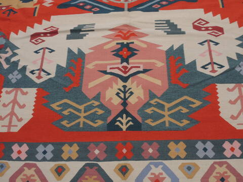 Kilim Green Flat Woven 104 X 159  Area Rug 100-109863 Image 7