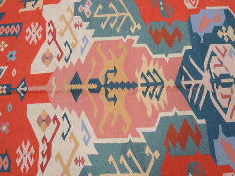 Kilim Green Flat Woven 104 X 159  Area Rug 100-109863 Image 9