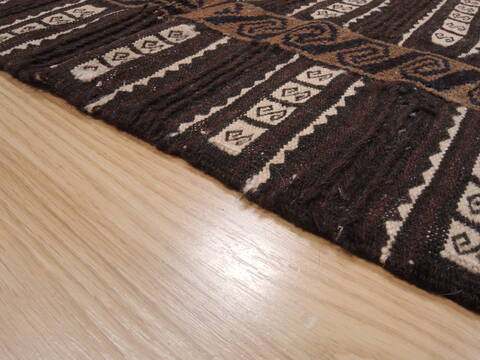 Kilim Brown Flat Woven 310 X 47  Area Rug 100-109864 Image 4